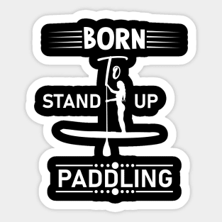 Stand Up Paddling Woman Sticker